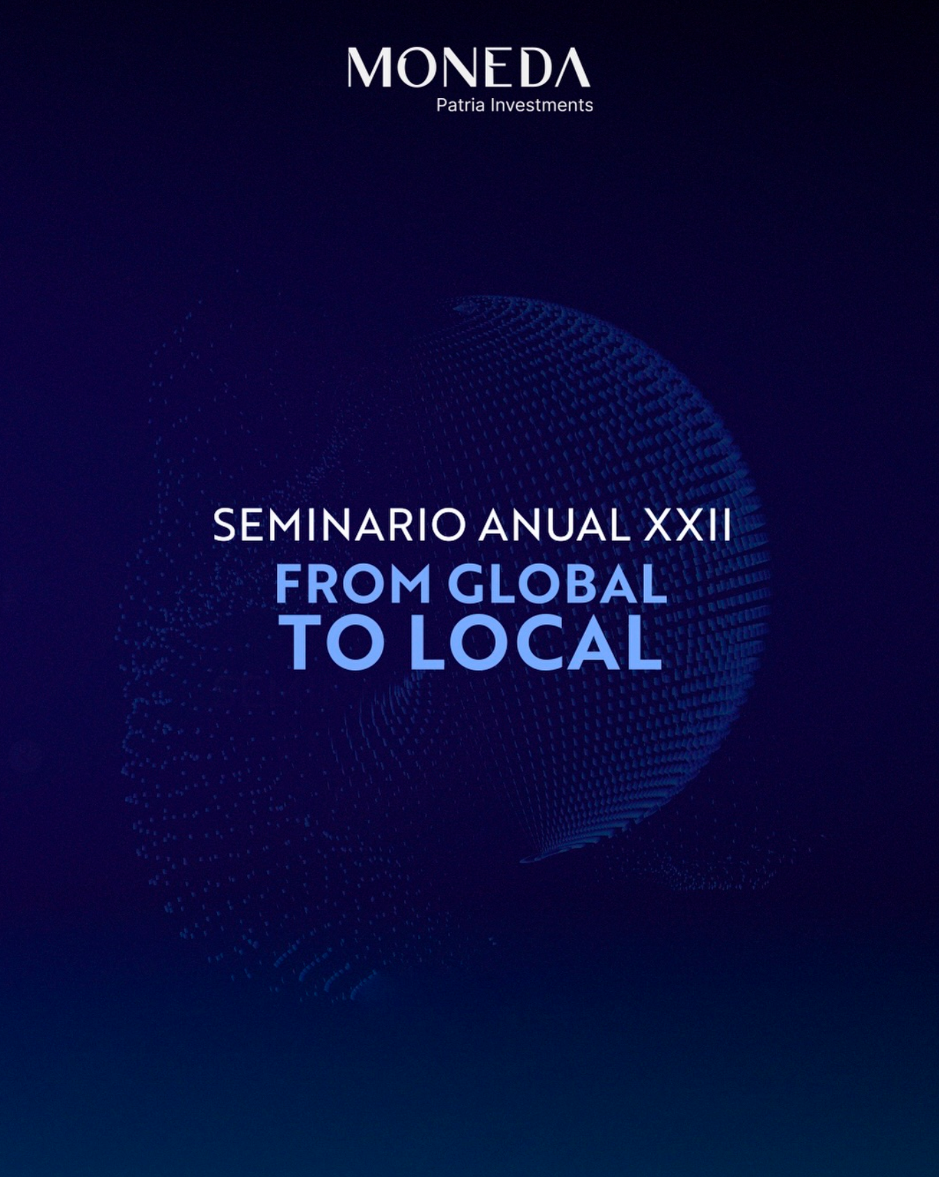Pieza gráfica Seminario Anual XXII From Global to Local
